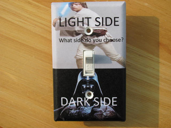 Star Wars Light Side/Dark Side Light Switch Plate Cover