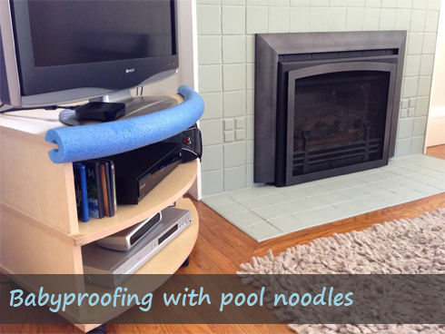 babyproofing-with-pool-noodles