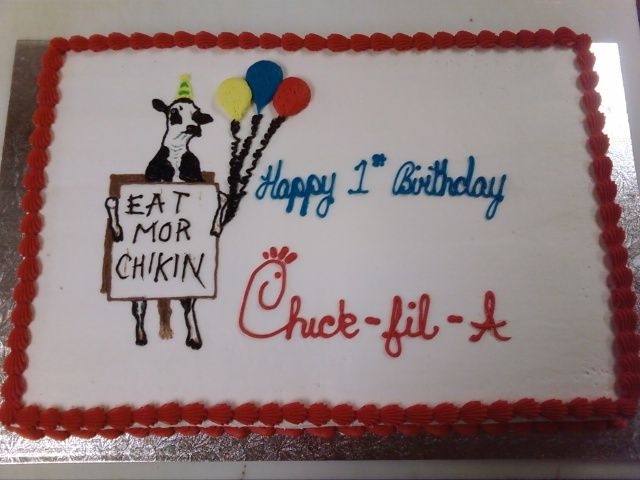 Chick fil A birthday